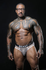 BEAST BRIEF - WHITE MESH