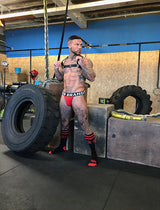 MID CALF – BLACK RED